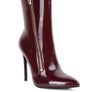 Mania Patent Pu High Heeled Ankle Boot