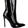Mania Patent Pu High Heeled Ankle Boot