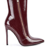 Mania Patent Pu High Heeled Ankle Boot
