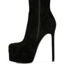 Clubbing High Heeled Microfiber Ankle Boot