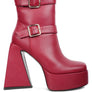 Hot Cocoa High Platform Heel Ankle Boot