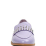 MEANBABE Semicasual Stud Detail Patent Loafers