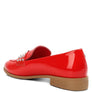 MEANBABE Semicasual Stud Detail Patent Loafers