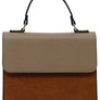 Colorblock Top Handle Satchel
