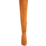 Jaynetts Stretch Suede Micro High Knee Boots