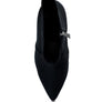Ankle Lycra Block Heeled Boots