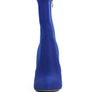 Ankle Lycra Block Heeled Boots