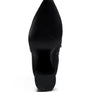 Ankle Lycra Block Heeled Boots