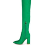 High Block Heeled Long Boot