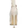 DOESBURG Satin Stiletto Ankle Boot