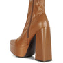 Whippers Patent Pu High Platform Ankle Boots