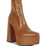 Whippers Patent Pu High Platform Ankle Boots