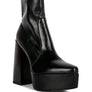 Whippers Patent Pu High Platform Ankle Boots