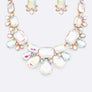 Mix Crystal Statement Necklace Set