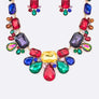 Mix Crystal Statement Necklace Set