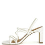 Two Strings Slingback Mid Heel Block Sandals
