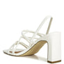 Two Strings Slingback Mid Heel Block Sandals