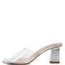 Sun Drop Clear Strap Block Heeled Sandals