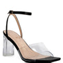 Twinkle Clear Block Heel Sandal