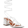 Provoked Lace Up Block Heeled Sandal
