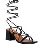 Provoked Lace Up Block Heeled Sandal
