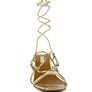 Provoked Lace Up Block Heeled Sandal