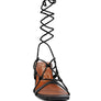 Provoked Lace Up Block Heeled Sandal