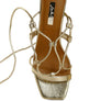 Provoked Lace Up Block Heeled Sandal