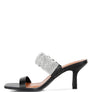 Cherry Blossom Diamante Ruched Strap Sandals