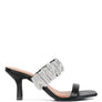 Cherry Blossom Diamante Ruched Strap Sandals