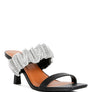 Cherry Blossom Diamante Ruched Strap Sandals