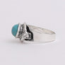 Adjustable Silver Turquoise Ring - Vintage Charm