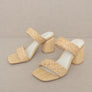 OASIS SOCIETY Kayla - Raffia Sandal Heel