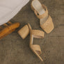 OASIS SOCIETY Kayla - Raffia Sandal Heel