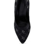 BALLARD Monogram Satin Stiletto Pumps