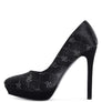 BALLARD Monogram Satin Stiletto Pumps