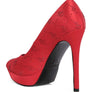 BALLARD Monogram Satin Stiletto Pumps