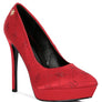 BALLARD Monogram Satin Stiletto Pumps