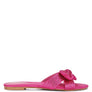 Fleurette Fushia Bow Flat Sandals