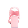 Elastic Straps Block Heel Sandals