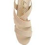 Elastic Straps Block Heel Sandals
