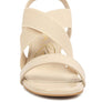 Elastic Straps Block Heel Sandals