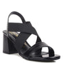 Elastic Straps Block Heel Sandals