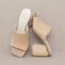OASIS SOCIETY Serena - Studded Raffia Slide Heel