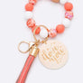 Beaded Tassel Bracelet Keychain