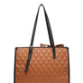 2In1 Quilted Tote Bag with Ribbon Scarf Set 716545