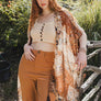 Allover Floral Print Kimono