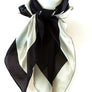 Bold Contrast Real Silky Feel Square Scarf