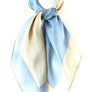 Bold Contrast Real Silky Feel Square Scarf