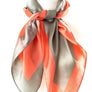 Bold Contrast Real Silky Feel Square Scarf